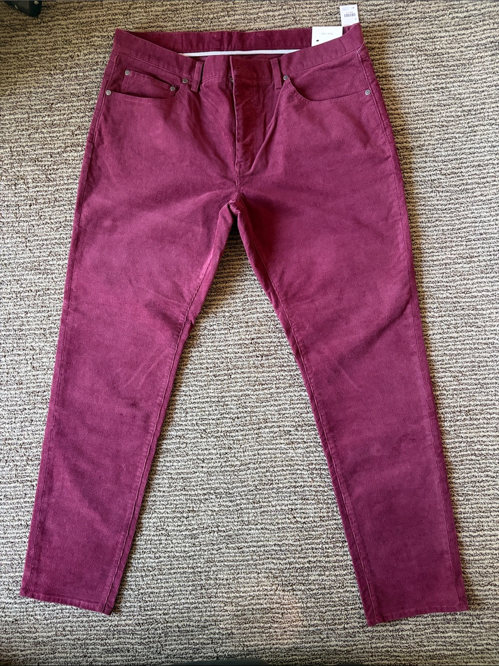 Brooks Brothers Slim Fit Corduroy Pants in Burgundy - BNWT!